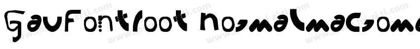 GauFontRoot NormalMacromedia Fontog字体转换